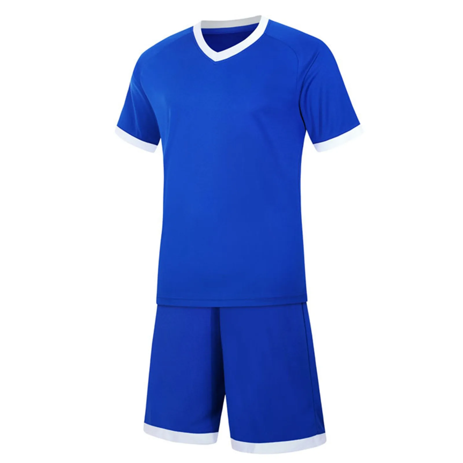 

Adults Youth Football Soccer Training Team 2 Pcs Sport Suit Tracksuit Workout Fitness Sportswear Mens Dress Slim Fit