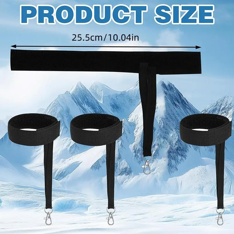Ski Leashes Nylon With Metal Button Strap Wrist Straps Glove Carrier Sling Clips Gear Winter Snow Sport Skiing Handcuffs_voghion.com