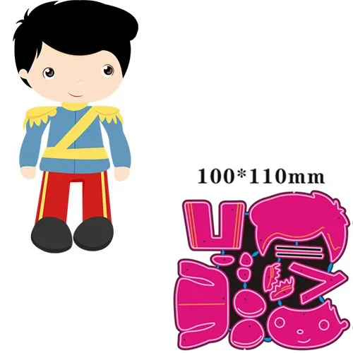 

Металлический высекальный штамп для мальчиков DIY Скрапбукинг искусственное тиснение