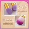 40730-03682c.jpg Set of 3 Purple Sponges and Double Brushes – Portable Professional Makeup Kit