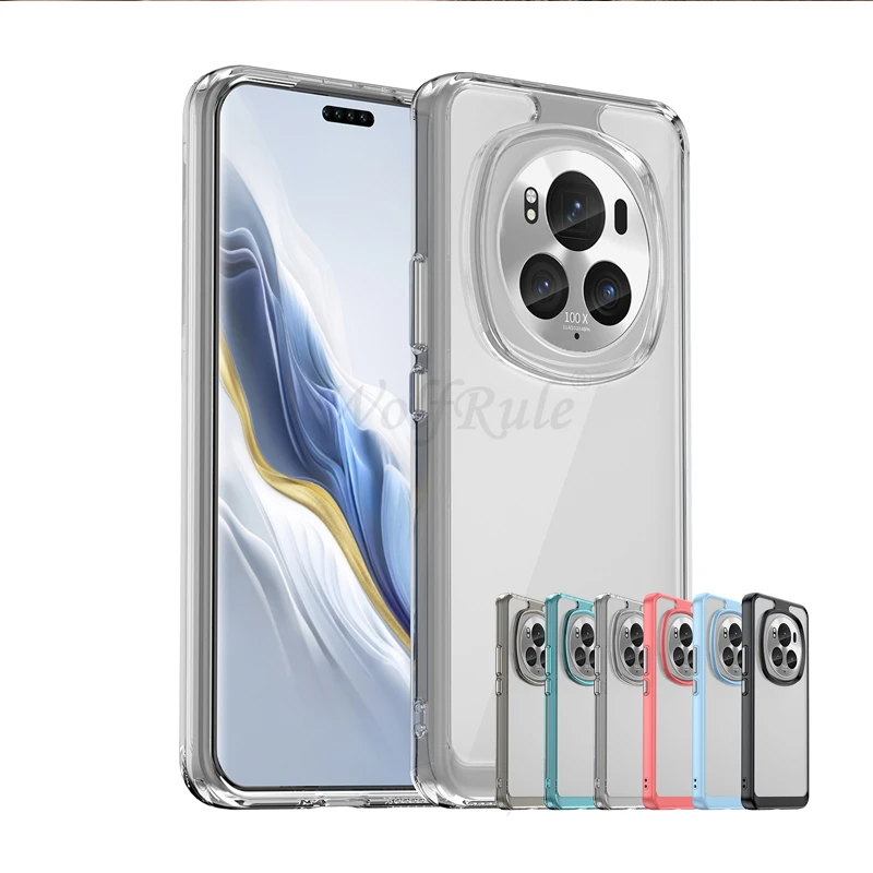 Per Honor Magic 6 Pro Custodia Cover Huawei Honor Magic 6 Pro Capas Antiurto Colore Trasparente Clear Fundas Honor Magic 6 Pro 5G