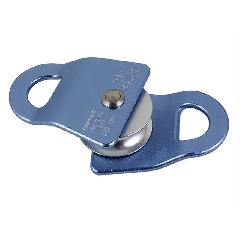 X37E Lifting Rope Roller Pulley Wheel Climbing Pulleys Metal Sheave Rock Climbing 2000kg Flexible Active Pulley Block Pulley 2