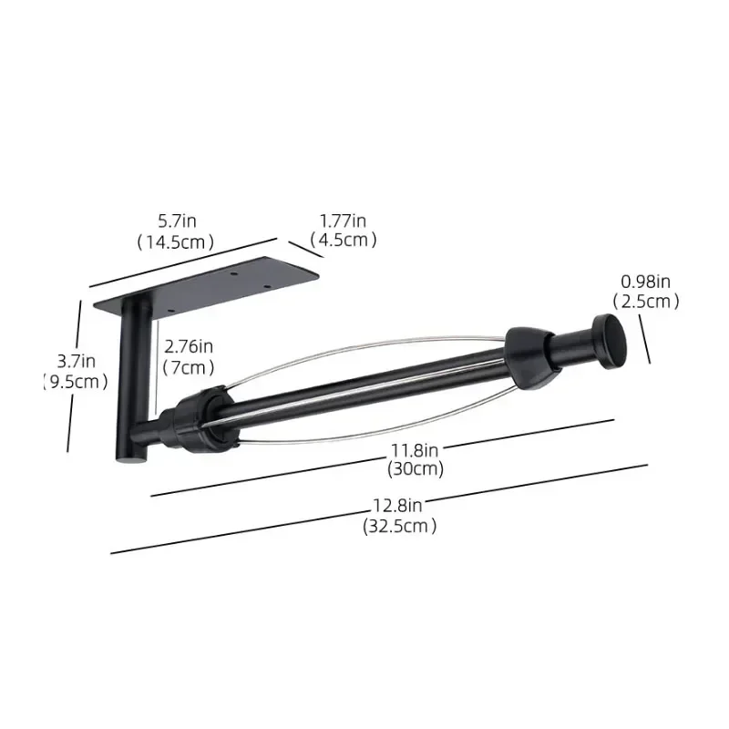 Paper Towel Holder Paper Towel Rack Single Hand Operable Wall Mount Under Cabinet with Damping Effect