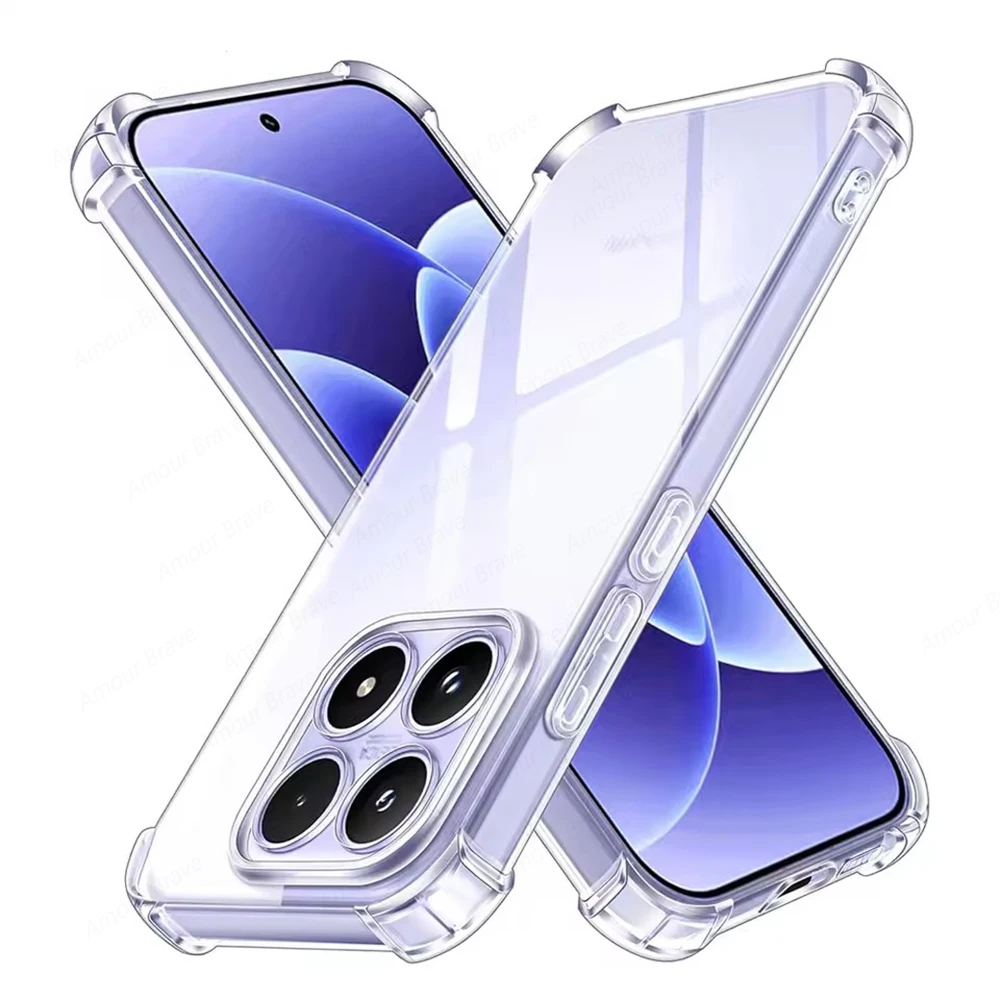 Shockproof Clear Crystal TPU Phone Case