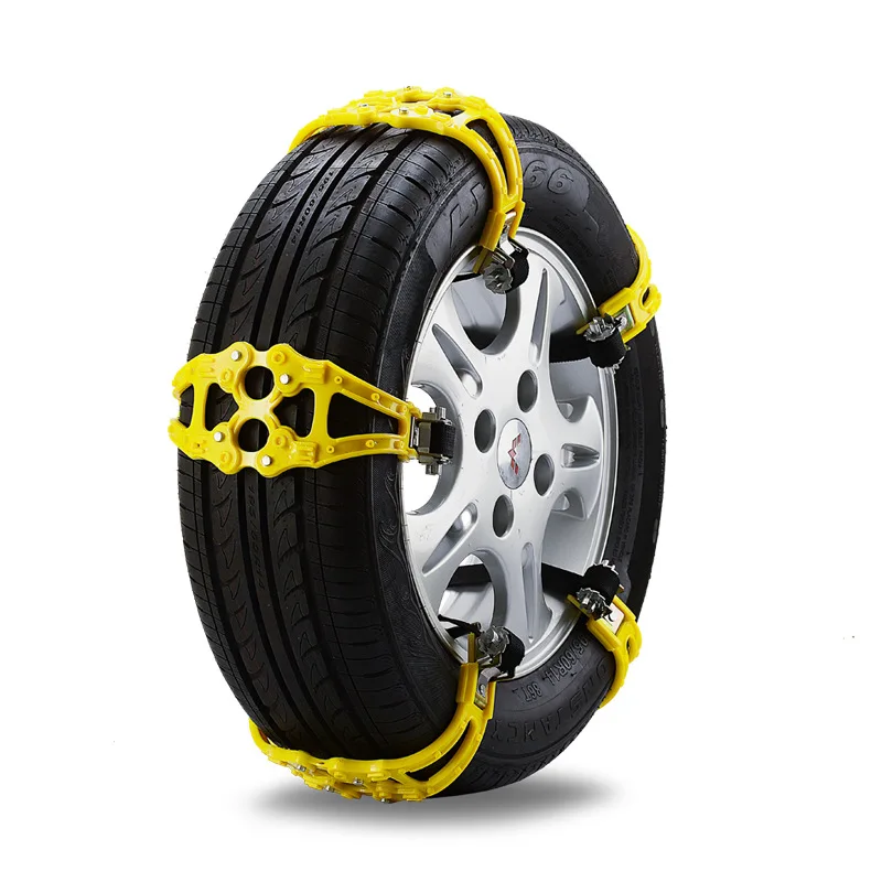 4Pcs TPU Snow Chains Universal Car 165-265mm reinforced and Thickened General-purpose Winter Vehicle Tire Anti-skid Chain