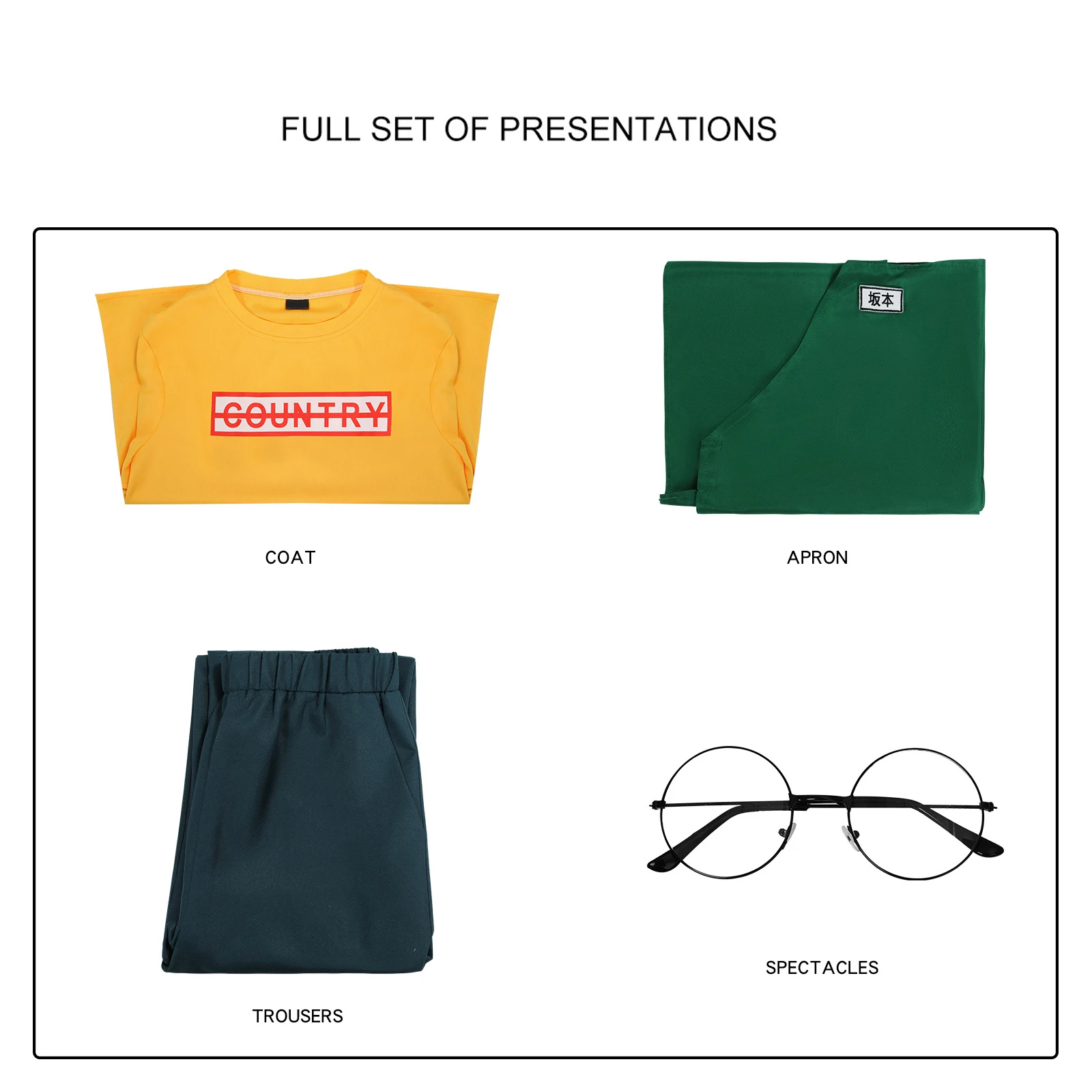 Sakamoto Days-Inspired Taro Sakamoto Convenience Store Uniform Cosplay Costume for Unisex