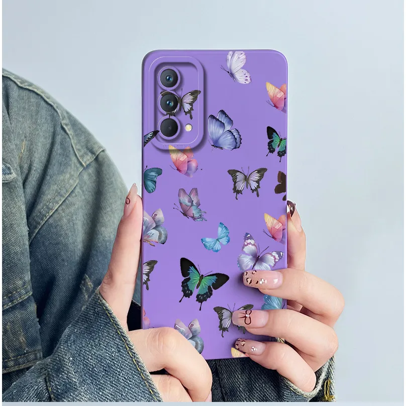 Soft Silicone Fashion Flower Printed Phone Case for Realme GT Master Edition