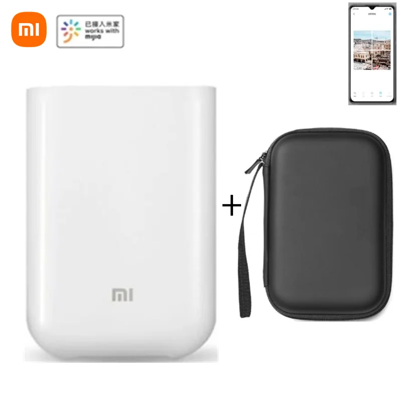 

Xiaomi Mijia AR Printer 300dpi Portable Photo Mini Pocket With DIY Share 500mAh Picture принтер Pocket Printer Work With Mijia