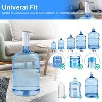 Pompe électrique pour bouteille d'eau, 19 litres, distributeur d'eau pliable, Rechargeable, automatique, pour bureau, pour eau potable 6