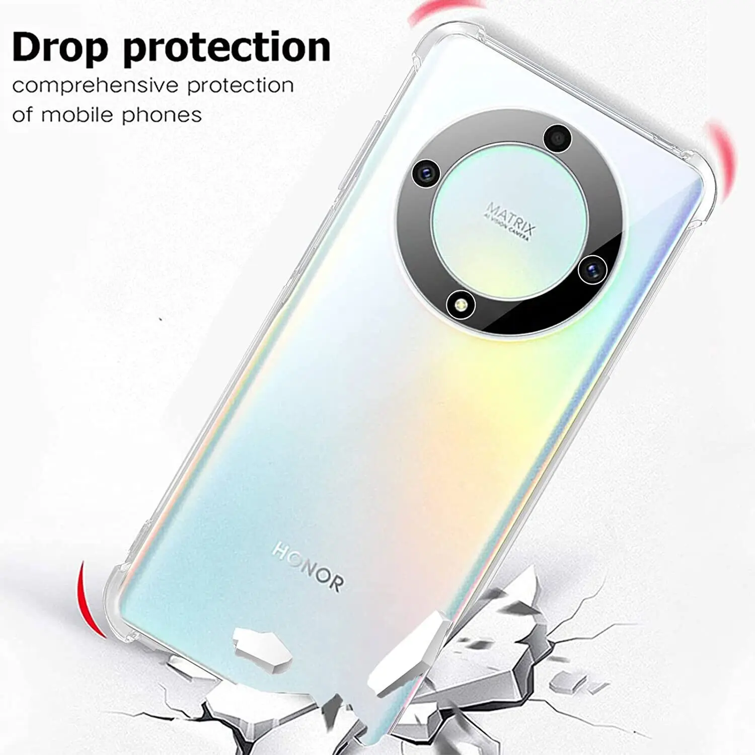 Shockproof Airbag Transparent TPU Protective Case