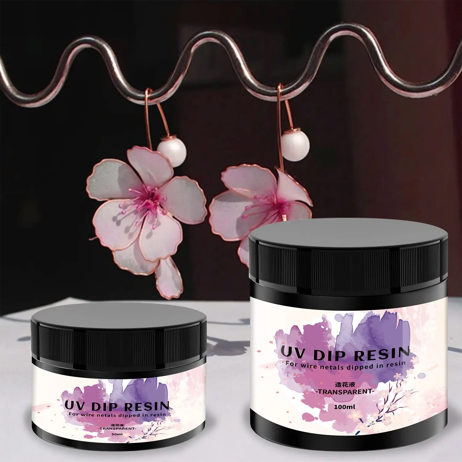 UVディップ液 Amazon.com: FUNSHOWCASE UV Dip Resin for Wire Flower, DIY