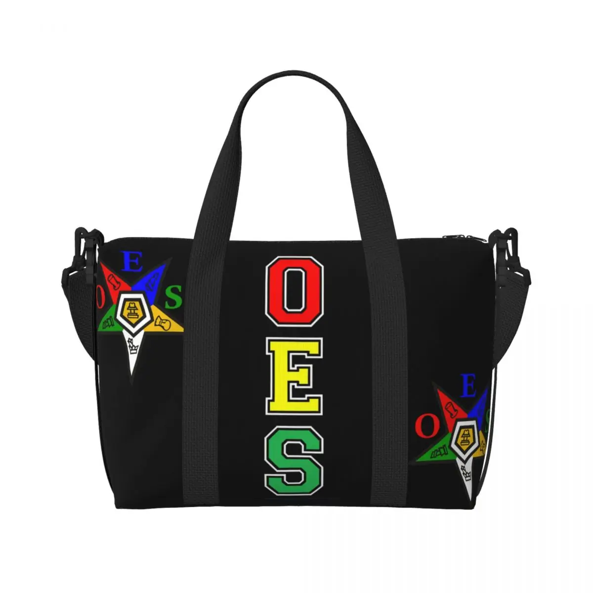 Oes Order Of The Eastern Star Beach Tote Bag Women Sistars Large Compartment Beach Gym Travel Bags