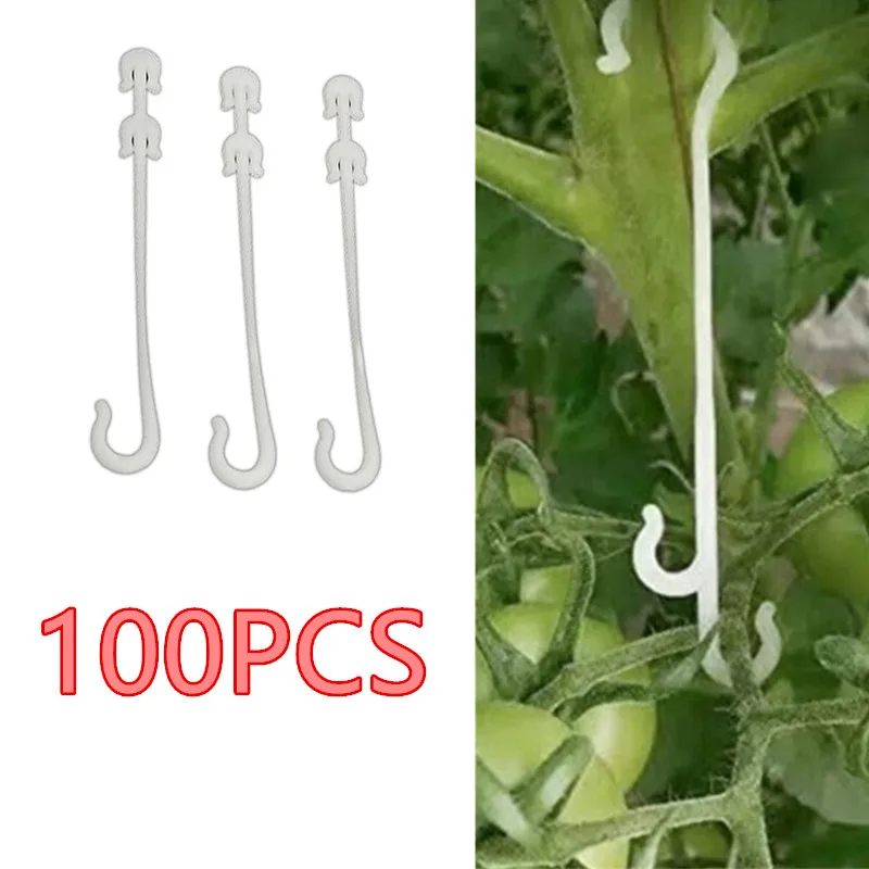 

J Shaped Fruit Cherry Tomato Ear Hook Garden Vegetable Plant Grape Support Vines Fastener Clips Trellis Fixed Buckle Hook