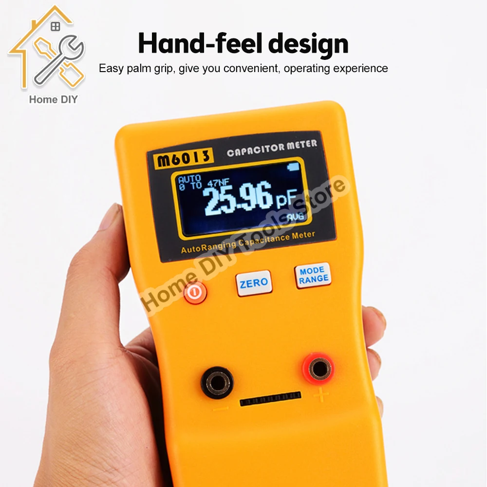 M6013 Digital Capacimeter High Precision Capacitor Meter Professional Measuring Capacitance Resistance Capacitor Circuit Tester 2