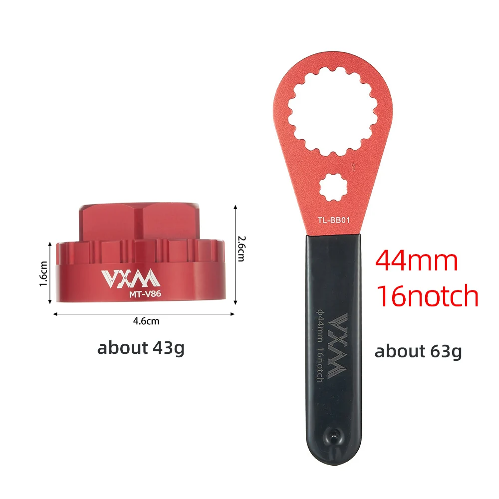 VXM 자전거 직접 마운트 수리 도구 렌치 크랭크 셋 RL221 Shimano M9100 / M8100 / M7100 용 12s 자전거 체인 링 장착 도구