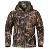 Men's Silent Soft Shell Camouflage Tactical Jacket Waterproof Warm Fleece Hunting Jackets Outdoor Hiking Fishing Hooded Coat 3