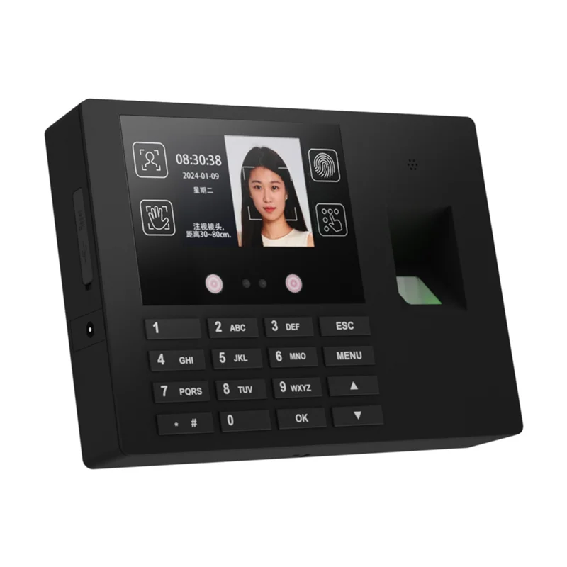M09K Multi-Function Attendance Machine Fingerprint Recognition Password Facial Recognition Three-In-One System