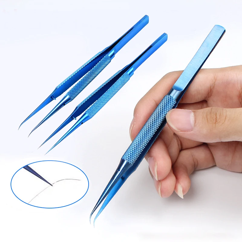 Precision Titanium Alloy Tweezers Professional Repair Fingerprint Fly Line Phone Motherboard Antimagnetic Electronics Forceps precision tweezers,tweezer tool,phone repair tweezers