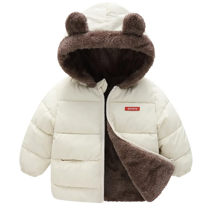 Fashion Christmas Outerwear Winter boys and Girls Fur Down Clothing 90% Children's Down Jacket Newborn coat