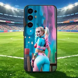 Harley Quinn Soft Black Phone Case - Samsung S21lite (Z1)