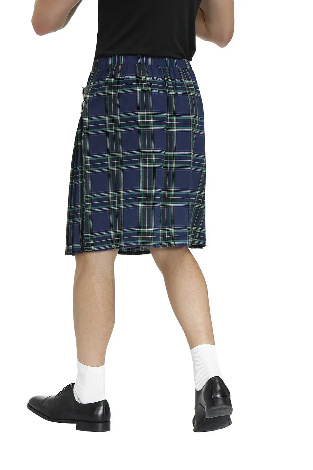 Cinturón a cuadros tradicional de Escocia Kilt para hombre, cadena  Bilateral plisada, gótico, Punk, Hip-hop, pantalones de tartán escoceses de  vanguardia, faldas - AliExpress