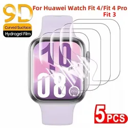 5-Pack Clear TPU Hydrogel Screen Protectors - Anti-Scratch Watch Film Accessories for 5PCS (Watch Fit 3)