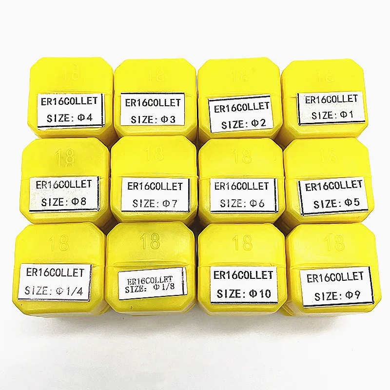 ER16 1/2/3/4/5/6/7/8/9/10 1/4 1/8 MM Spring Collet Suitable Engraving Machine Spindle CNC Machining Center 1pc