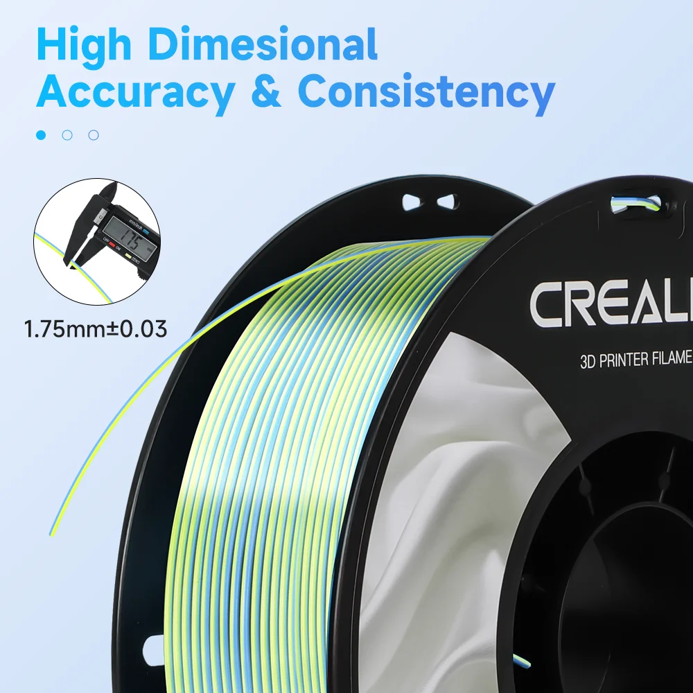 Official Creality Hyper PLA Series K1 Max FilamenT High Flow High Speed PLA  Filament 1.75MM,White1KG Spool(2.2lbs),Dimensional Accuracy+/-0.03mm,Fast