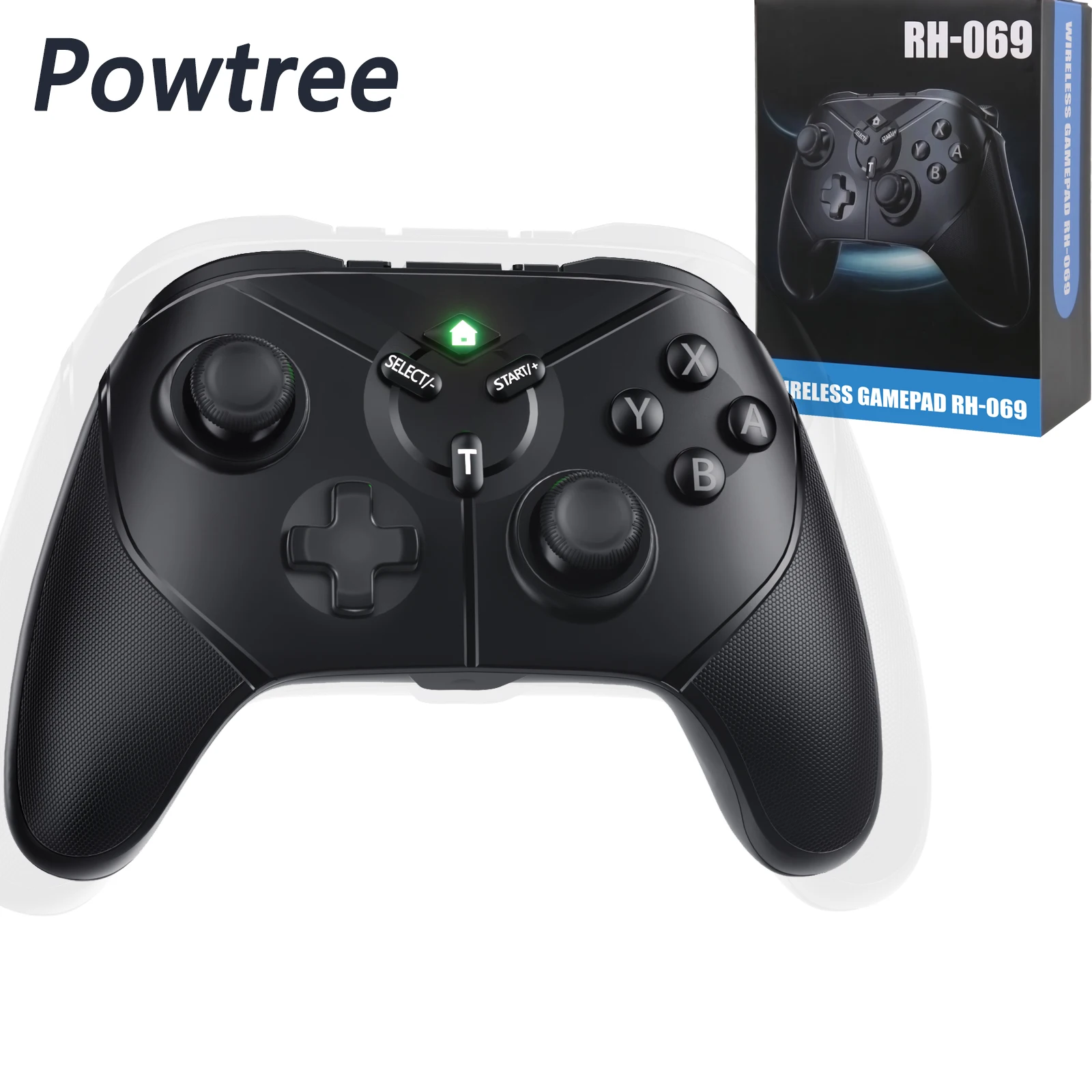 Powtree24GWirelessGamepadControllerForNintendoSwitchProControllerWithTurboGiftBox