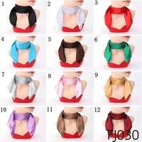 60*60cm Satin Square Scarf Women Candy Color Neckerchief Silk Feeling Stain Shiny Headband Silk Hair Wraps Bag Accessories 2