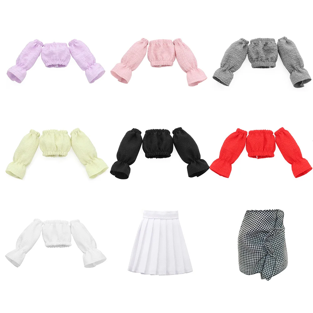 New Fashion Doll Clothes T-shirt Skirt Candy Color Pants Dolls Dress For 29CM Girl Clothes Casual Wear Dolls Accessories 2