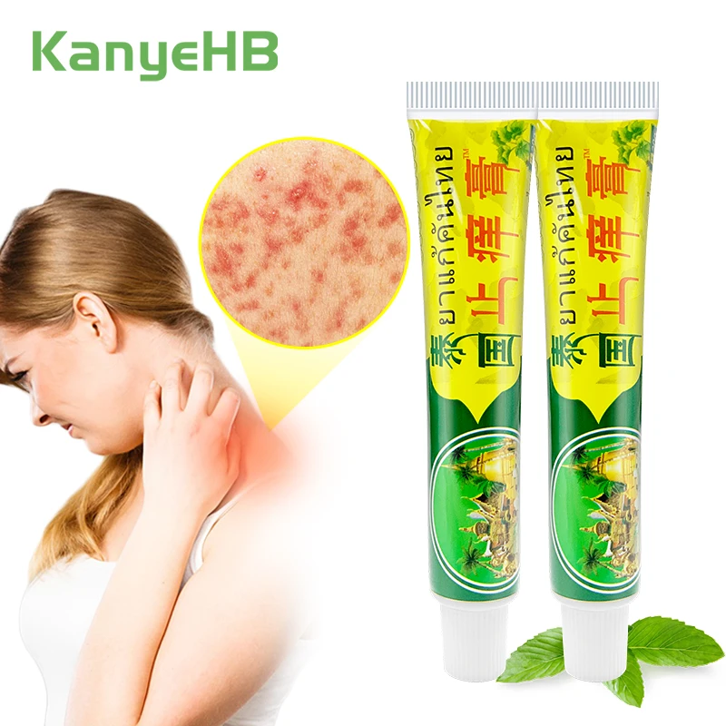 2pcs Thailand Original Itching Antibacterial Ointment Psoriasis Cream Eczema Dermatitis Urticaria Skin Care Medical Cream A1214