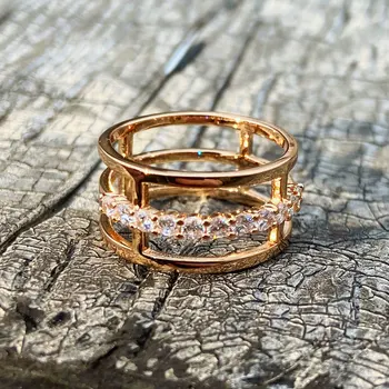 TJ Trendy Vintage Cubic Zirconia Rings For Women H262 Custom Jewelry 1