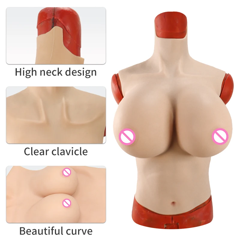 K Cup Realistic Big Boobs Silicone Breast Forms Fake Boobs 7400g