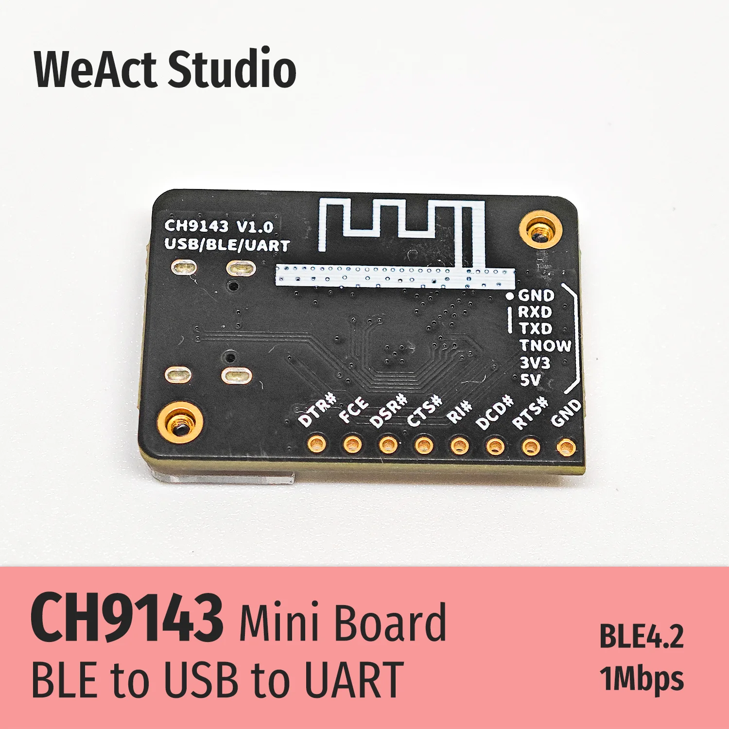Módulo Ble Uart Usb para Serial Ttl Ch340 Weact-ch9143 - Imagem 4