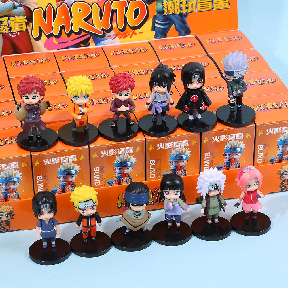 Naruto Blind Box Random Character Anime Mystery Figure Set Q