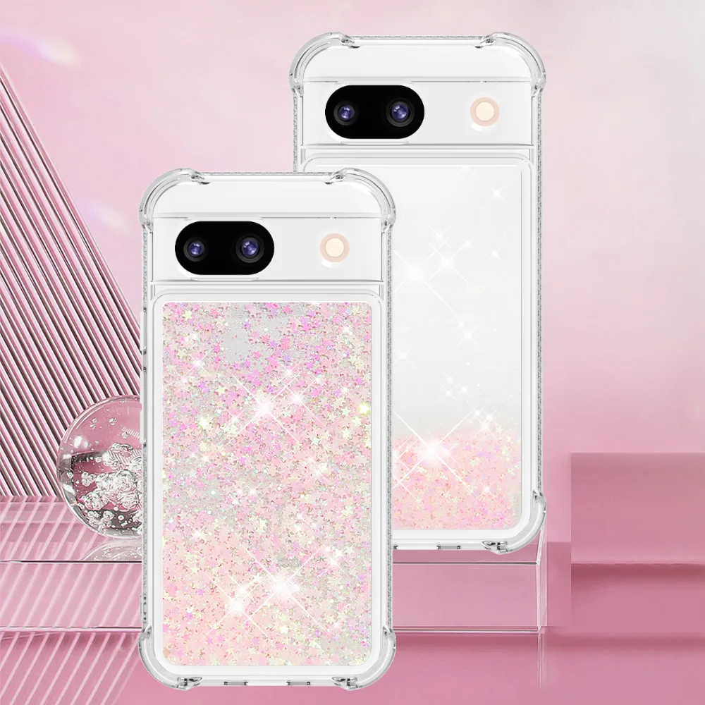 Sparkling Transparent Matte Glitter Star Phone Case