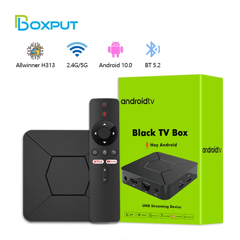 Caixa de tv Android 2.4g 5g Dual Wifi Bt5.0 Android 10.0 Smart Tvbox Allwinner H316 2g 8g Media Player Conjunto Top Box 4k Iatv-q5