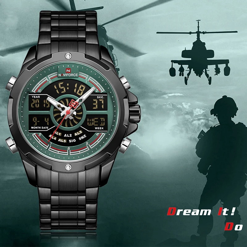 NAVIFORCE Orologio da uomo al quarzo di lusso NAVIFORCE, orologio