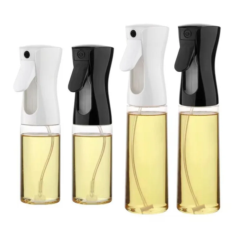 Oil spray bottle 1pc Black Kitchen Oil Bottle Cooking Oil Spray 200ml Pneumatic Spray Bottle Fitness Barbecue Dispenser