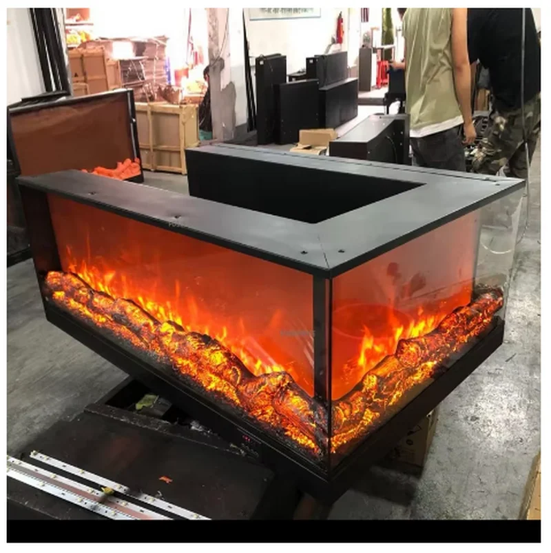 European style fireplace living room decoration electric fireplace wall embedded corner YX130TB