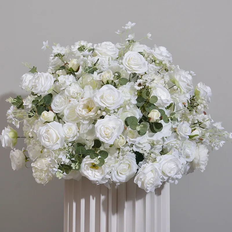 80cm Embroidered Rose Ball Decor 4