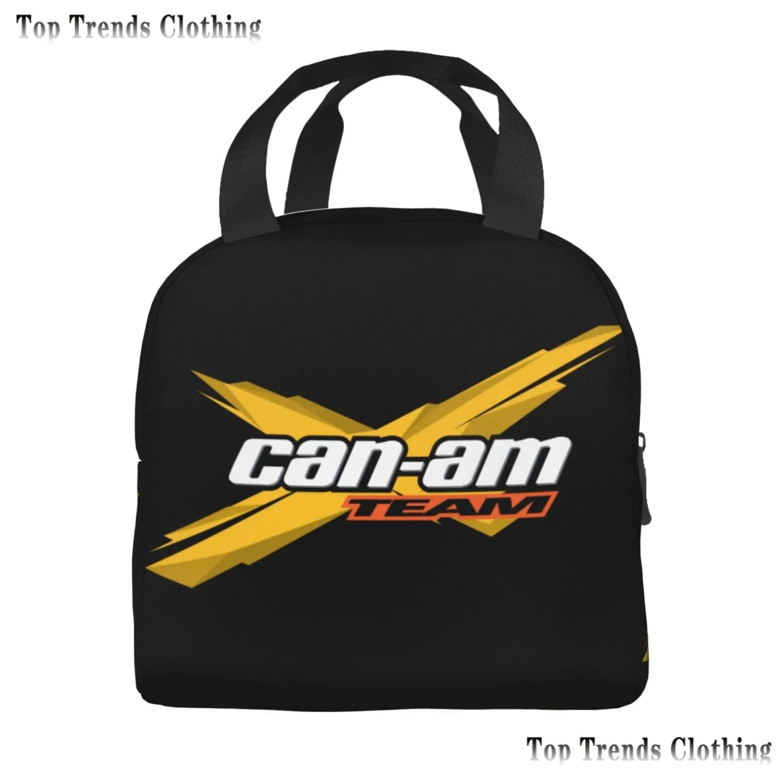 Can Am Team Insulated Lunch Bags for Women Enduro Cross Motocross Bitumen Bike Life Resuable Cooler Thermal Bento Box Work