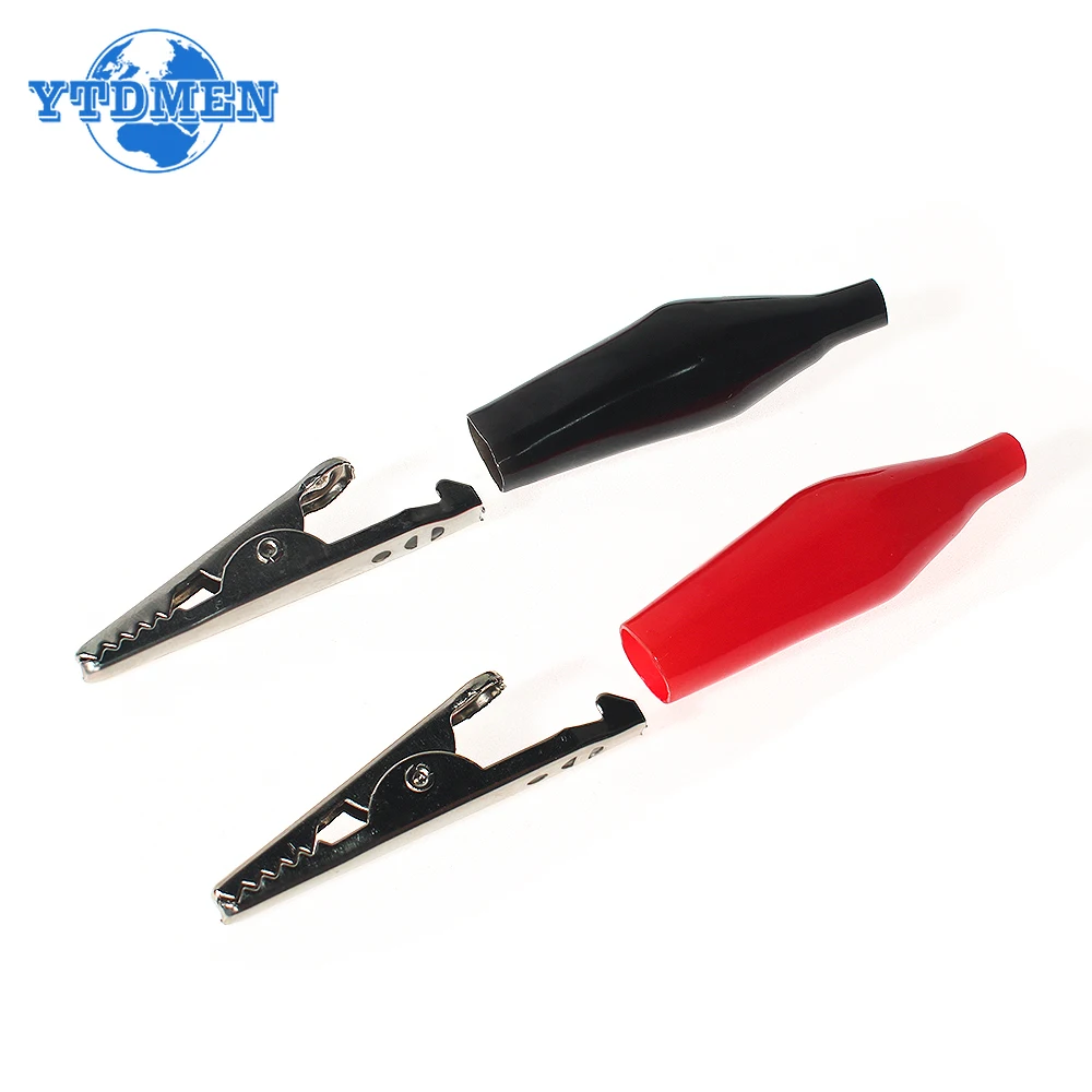 Insulation Metal Alligator Clip Red and Black 35*45mm 5A Crocodile Clip DIY Electronic Test Clips Kit 10/20pcs