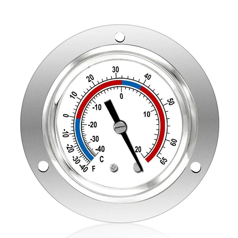 Refroidisseur Therye.com-Jauge de conception capillaire, -40 à 65 ℉ / -40 à 20 ℃, cadran de 2 pouces, montage sur panneau en acier inoxydable