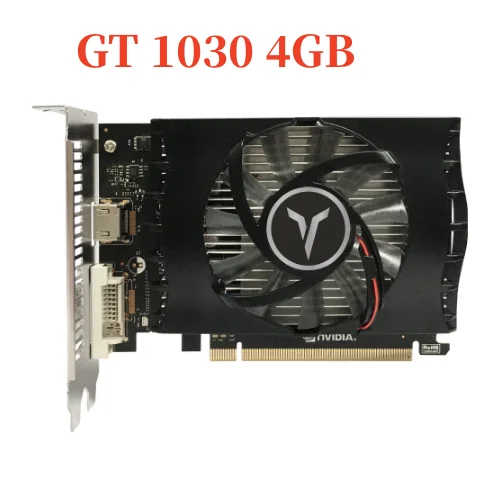 

YESTON GeForce GT 1030 4G 4GB NVIDIA Graphics Card GPU DDR4 14NM 64Bit PCI 4.0 X 4 Game Video Card GPU placa de vídeo
