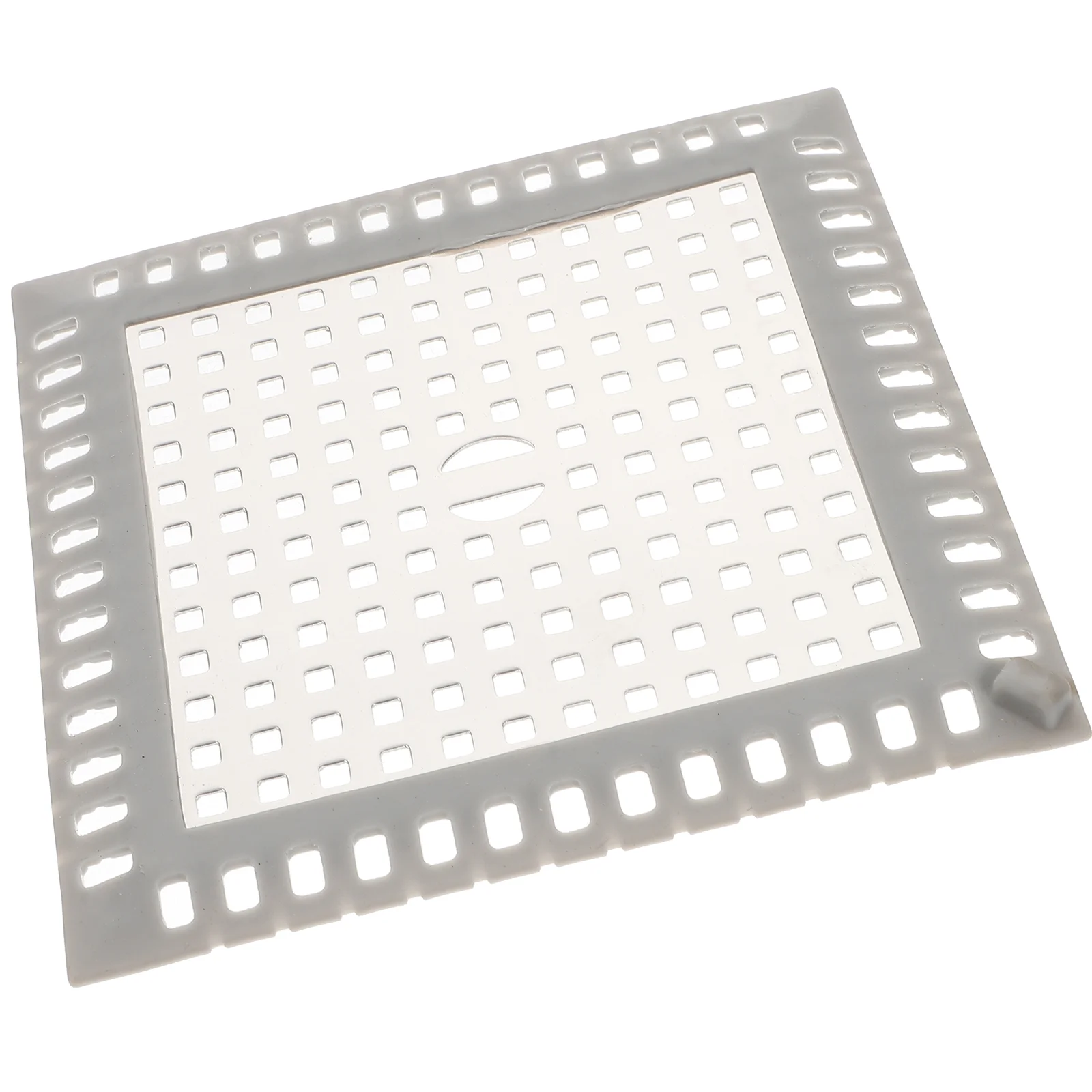 

Floor Drain Tub Hair Stopper Catcher Shower Cover Water Square Stainless Steel Bathroom Accessories Claw Clips