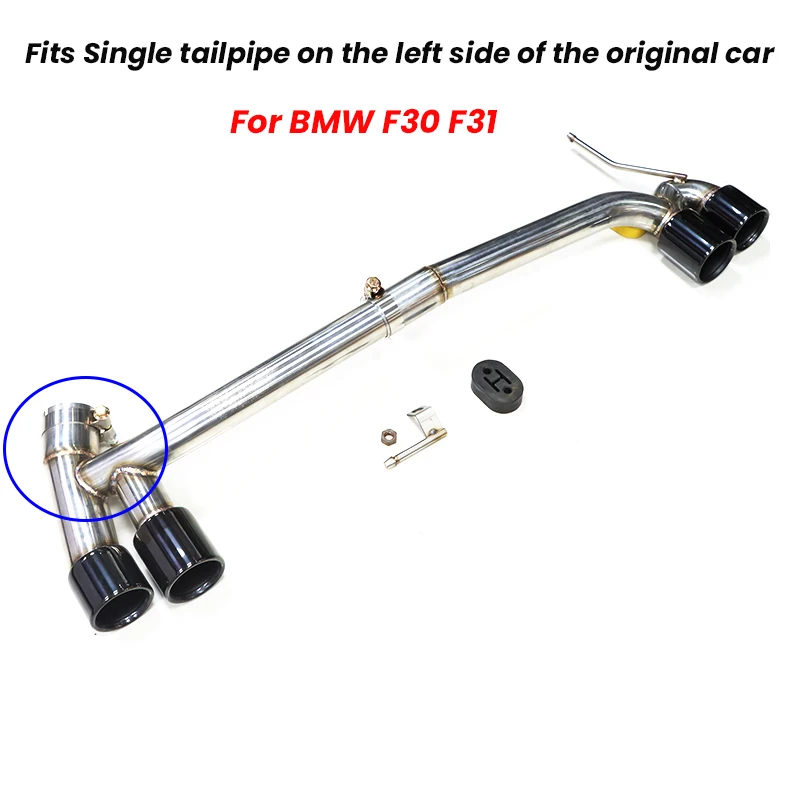 Exhaust Muffler Tip Quad Car Exhaust Tip For BMW F30 F31 320i 330i 3 Series 304 Stainless Steel Muffler Tip Nozzle Tailpiipe Exhaust System Tips
