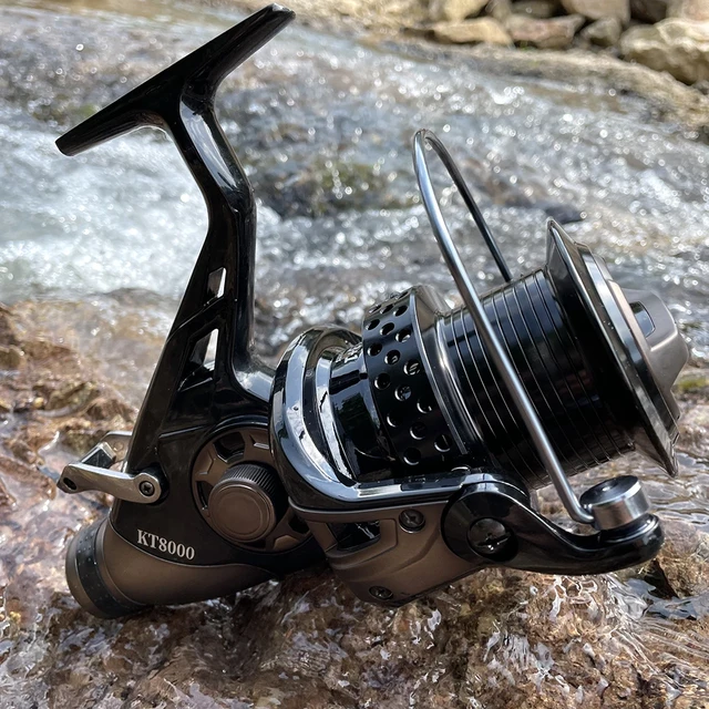 Catfish Reel 4000 3000 Fishing Reels Double Brake Metal Spool Spinning  Saltwater Carp Reel Saltwater Casting - AliExpress