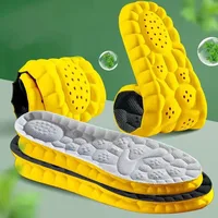 Semelles intérieures en mousse à mémoire de forme en latex souple pour hommes et femmes, coussin de soutien du pied de course, coussin de chaussure respirant Orth4WD, coussin d'insertion de soin des pieds, 4 pièces 3